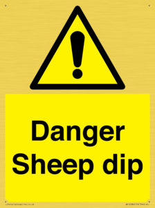 Danger Sheep dip